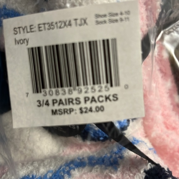 New women Ellen Tracy 4 pair socks pack NEW NWT - Picture 11 of 11